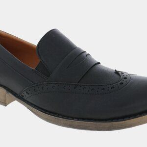 Biza Erica black leather loafers size 11 / EU 42
